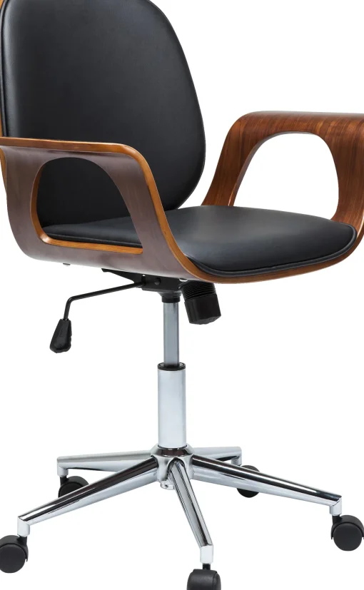 KARE Design Sedia Ufficio Girevole Patron Walnut - KARE> Sedie