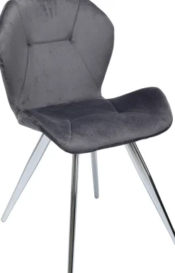KARE Design Sedia Viva grigio-cromato - KARE> Sedie