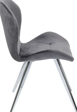 KARE Design Sedia Viva grigio-cromato - KARE></noscript> Sedie