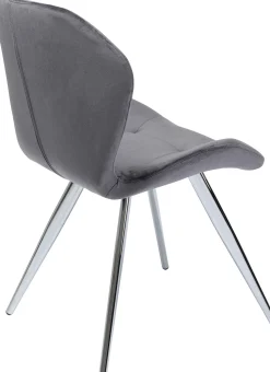 KARE Design Sedia Viva grigio-cromato - KARE></noscript> Sedie