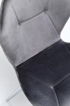 KARE Design Sedia Viva grigio-cromato - KARE></noscript> Sedie