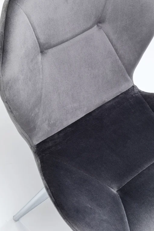 KARE Design Sedia Viva grigio-cromato - KARE> Sedie