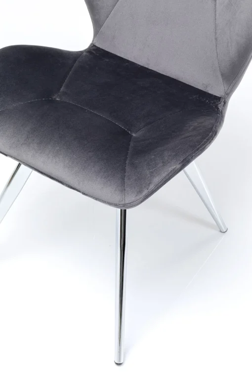 KARE Design Sedia Viva grigio-cromato - KARE> Sedie