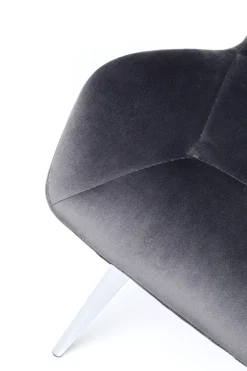 KARE Design Sedia Viva grigio-cromato - KARE></noscript> Sedie