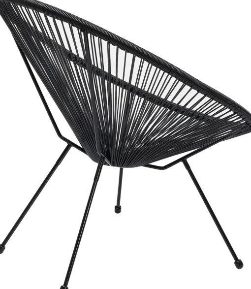 KARE Design Set Acapulco 2pcs Outdoor nero - KARE> Tavolo Basso|Poltrone
