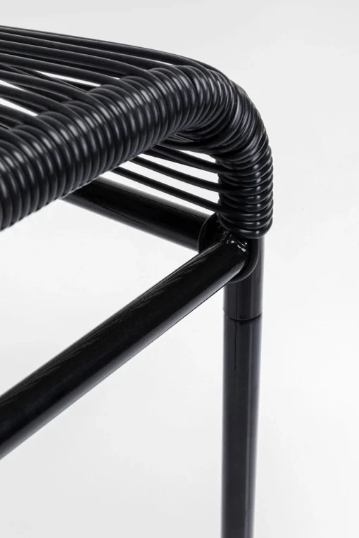 KARE Design Sgabello Acapulco nero - KARE> Sgabello