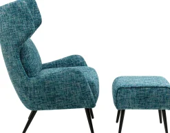 KARE Design Sgabello Arne blu chiaro - KARE> Pouf