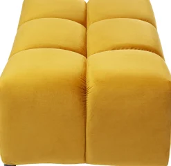 KARE Design Sgabello Belami velluto ambra - KARE> Pouf