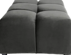 KARE Design Sgabello Belami velluto grigio - KARE> Pouf