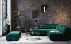 KARE Design Sgabello Belami velluto verde scuro - KARE></noscript> Pouf