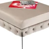 KARE Design Sgabello Bellissima velluto taupe 80cm - KARE> Pouf