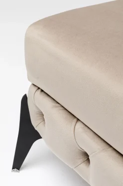 KARE Design Sgabello Bellissima velluto taupe 80cm - KARE></noscript> Pouf