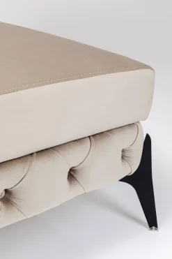 KARE Design Sgabello Bellissima velluto taupe 80cm - KARE></noscript> Pouf