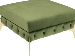 KARE Design Sgabello Bellissima velluto verde 80 - KARE> Pouf