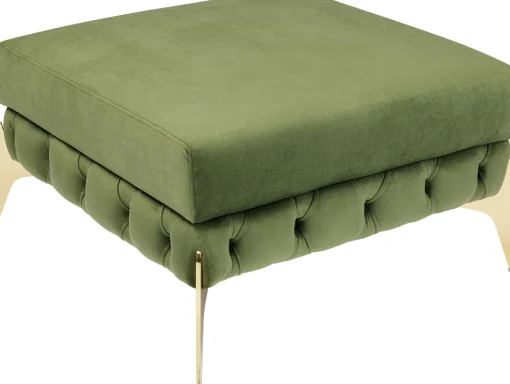 KARE Design Sgabello Bellissima velluto verde 80 - KARE> Pouf