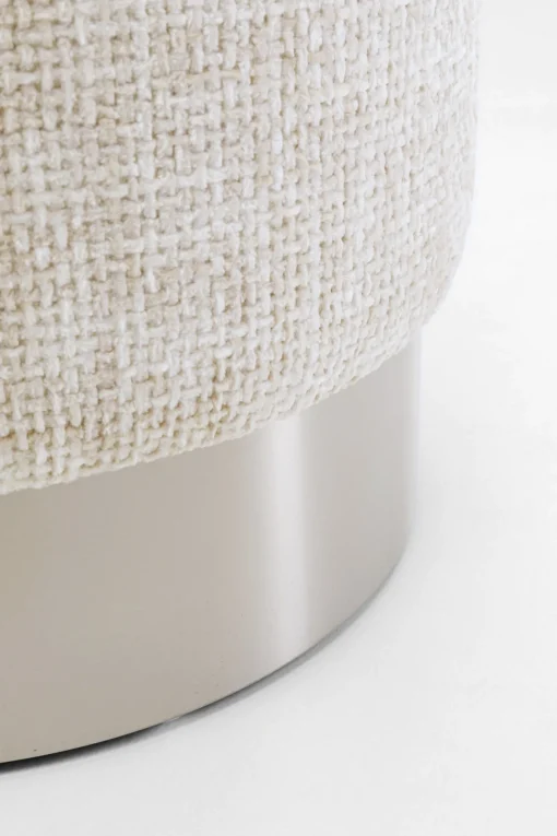 KARE Design Sgabello Berry High Silber beige Ø39cm - KARE> Pouf
