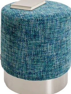 KARE Design Sgabello Berry High Silber blu chiaro Ø39cm - KARE> Pouf