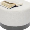 KARE Design Sgabello Cherry Boucle crema smoke Ø55cm - KARE> Pouf