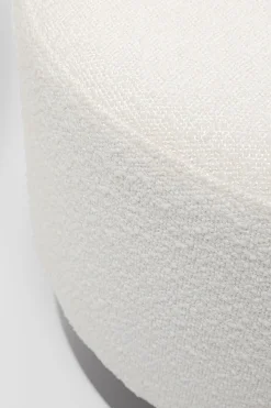 KARE Design Sgabello Cherry Boucle crema smoke Ø55cm - KARE> Pouf