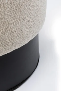 KARE Design Sgabello Cherry crema nero Ø36cm - KARE></noscript> Pouf