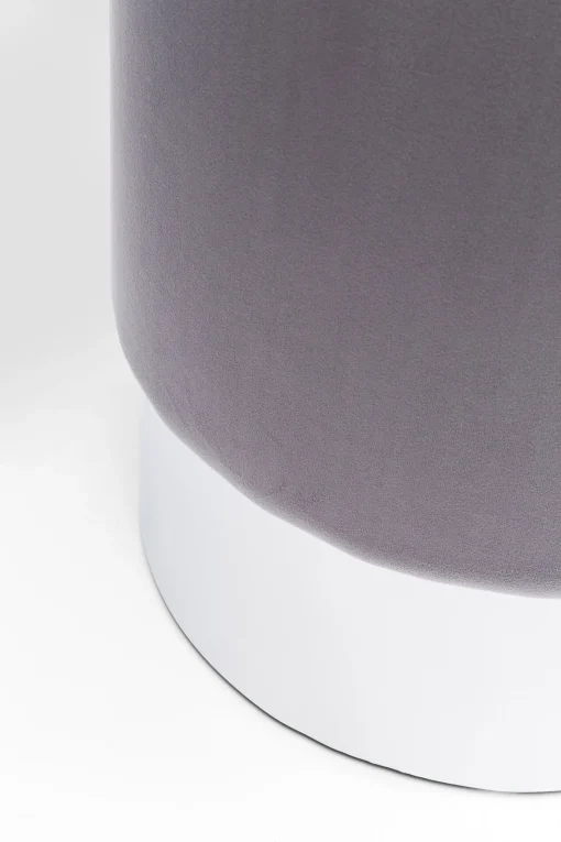 KARE Design SGABELLO CHERRY GRIGIO CHIARO/ARGENTO Ø35CM - KARE> Sgabello