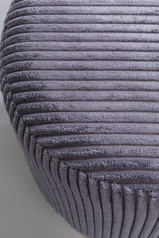 KARE Design Sgabello Cherry grigio Cord ottone Ø35cm - KARE> Sgabello