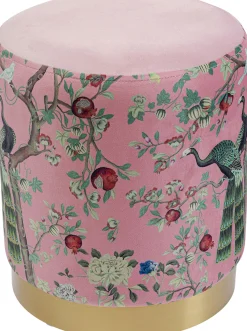 KARE Design Sgabello Cherry Peacock ottone Ø32cm - KARE></noscript> Pouf