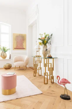 KARE Design SGABELLO CHERRY ROSA/OTTONE Ø35CM - KARE></noscript> Sgabello