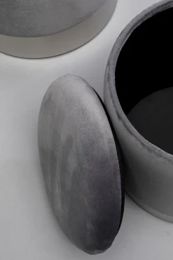KARE Design Sgabello Cherry Storage grigio argento (2/Set) - KARE></noscript> Pouf