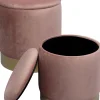 KARE Design Sgabello Cherry Storage Rose ottone (2/Set) - KARE> Pouf