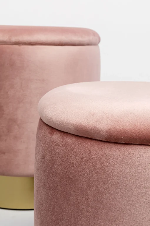 KARE Design Sgabello Cherry Storage Rose ottone (2/Set) - KARE> Pouf