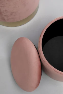 KARE Design Sgabello Cherry Storage Rose ottone (2/Set) - KARE></noscript> Pouf