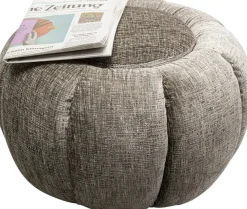 KARE Design Sgabello Fiori Grigio Ø52cm - KARE> Pouf