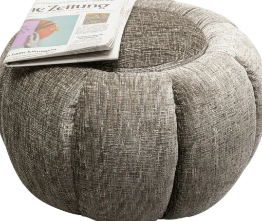 KARE Design Sgabello Fiori Grigio Ø52cm - KARE> Pouf