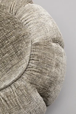 KARE Design Sgabello Fiori Grigio Ø52cm - KARE> Pouf