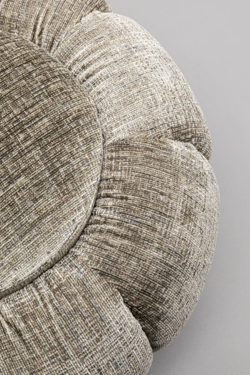 KARE Design Sgabello Fiori Grigio Ø52cm - KARE> Pouf