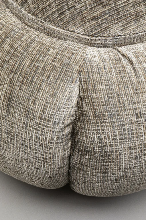 KARE Design Sgabello Fiori Grigio Ø52cm - KARE> Pouf