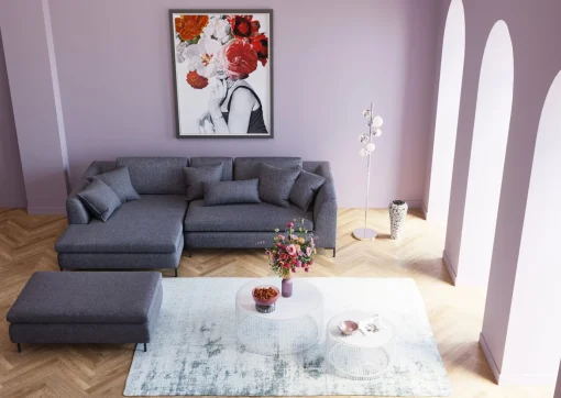 KARE Design Sgabello Gianni grigio - KARE> Pouf