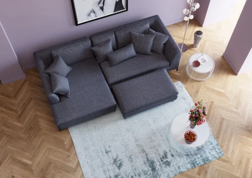 KARE Design Sgabello Gianni grigio - KARE> Pouf