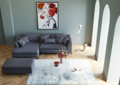 KARE Design Sgabello Gianni grigio - KARE></noscript> Pouf