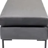 KARE Design Sgabello Gianni Velvet grigio nero - KARE> Pouf