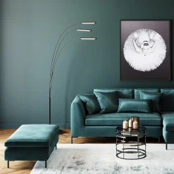 KARE Design Sgabello Gianni Velvet verde scuro - KARE> Pouf