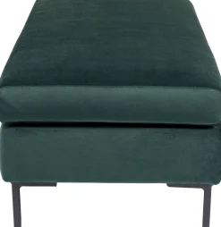KARE Design Sgabello Gianni Velvet verde scuro - KARE> Pouf