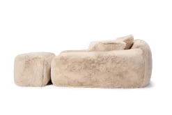 KARE Design Sgabello Lovebed Mika crema 131cm - KARE> Pouf