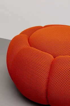KARE Design Sgabello Peppo Bloom arancione Ø72cm - KARE> Pouf