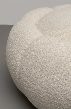 KARE Design Sgabello Peppo Bloom bianco Ø72cm - KARE> Pouf