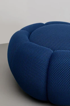 KARE Design Sgabello Peppo Bloom blu Ø76cm - KARE> Pouf