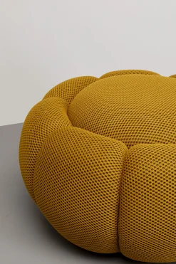 KARE Design Sgabello Peppo Bloom giallo Ø72cm - KARE> Pouf