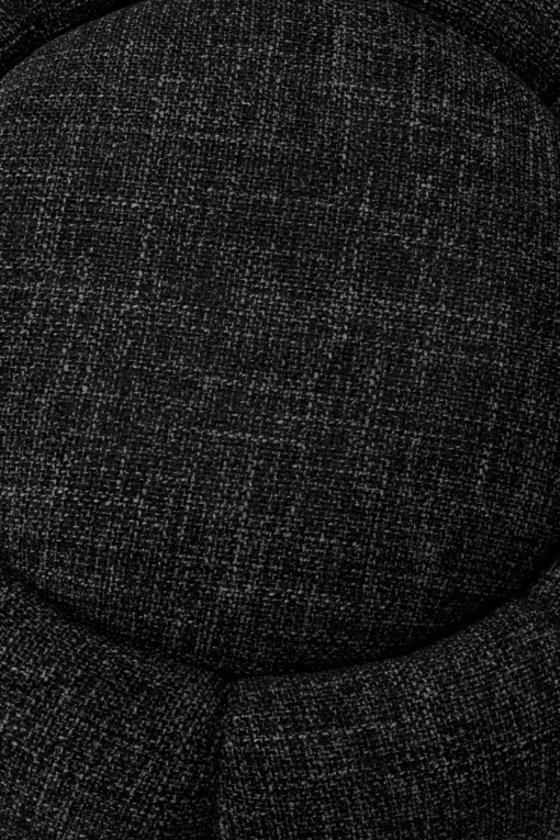 KARE Design Sgabello Peppo Bloom Melange nero Ø72cm - KARE> Pouf