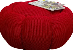 KARE Design Sgabello Peppo Lounge rosso Ø76cm - KARE> Pouf